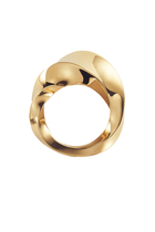 Twist Ring, 18k Yellow Gold & Sterling Silver